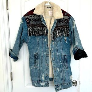 Denim western style Zara coat